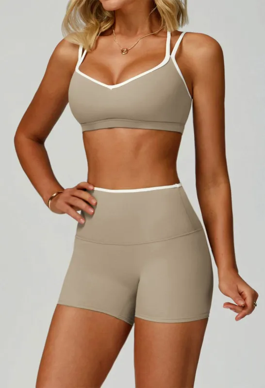 Double Shoulder Straps Sports Bras with Removable Chest Pad sold by CRAVE by Frederick Wilhelm