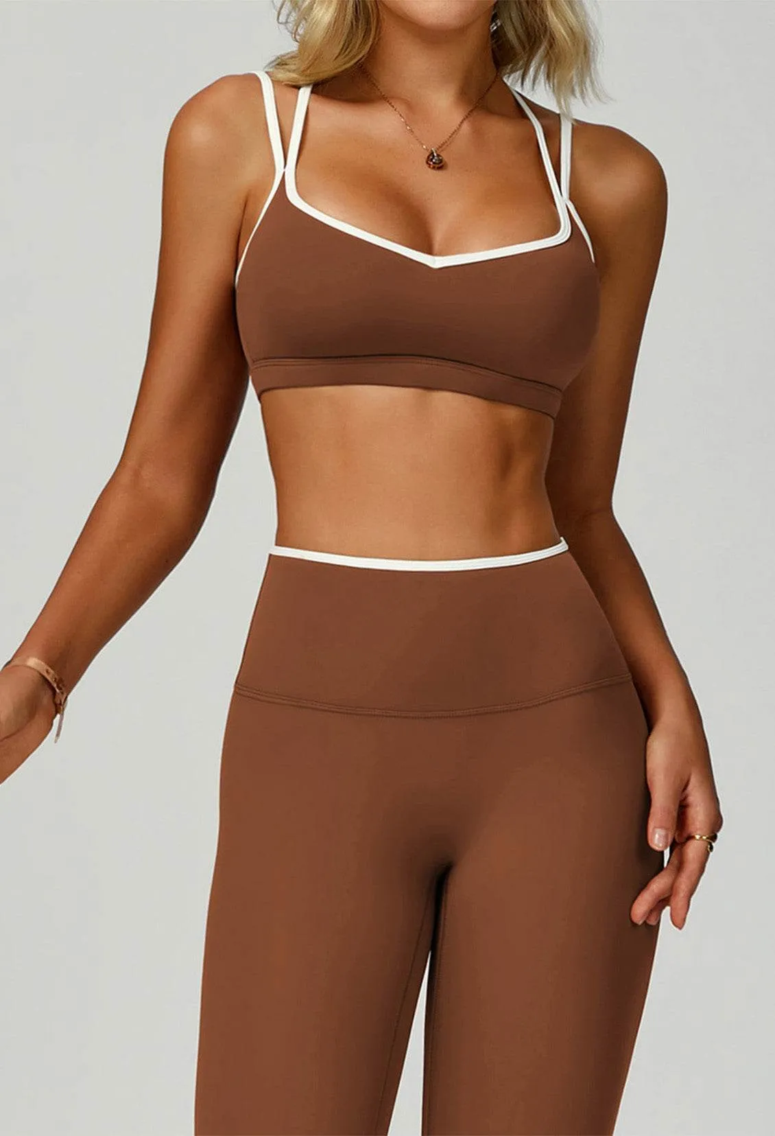 Double Shoulder Straps Sports Bras with Removable Chest Pad sold by CRAVE by Frederick Wilhelm product image thumbnail 5