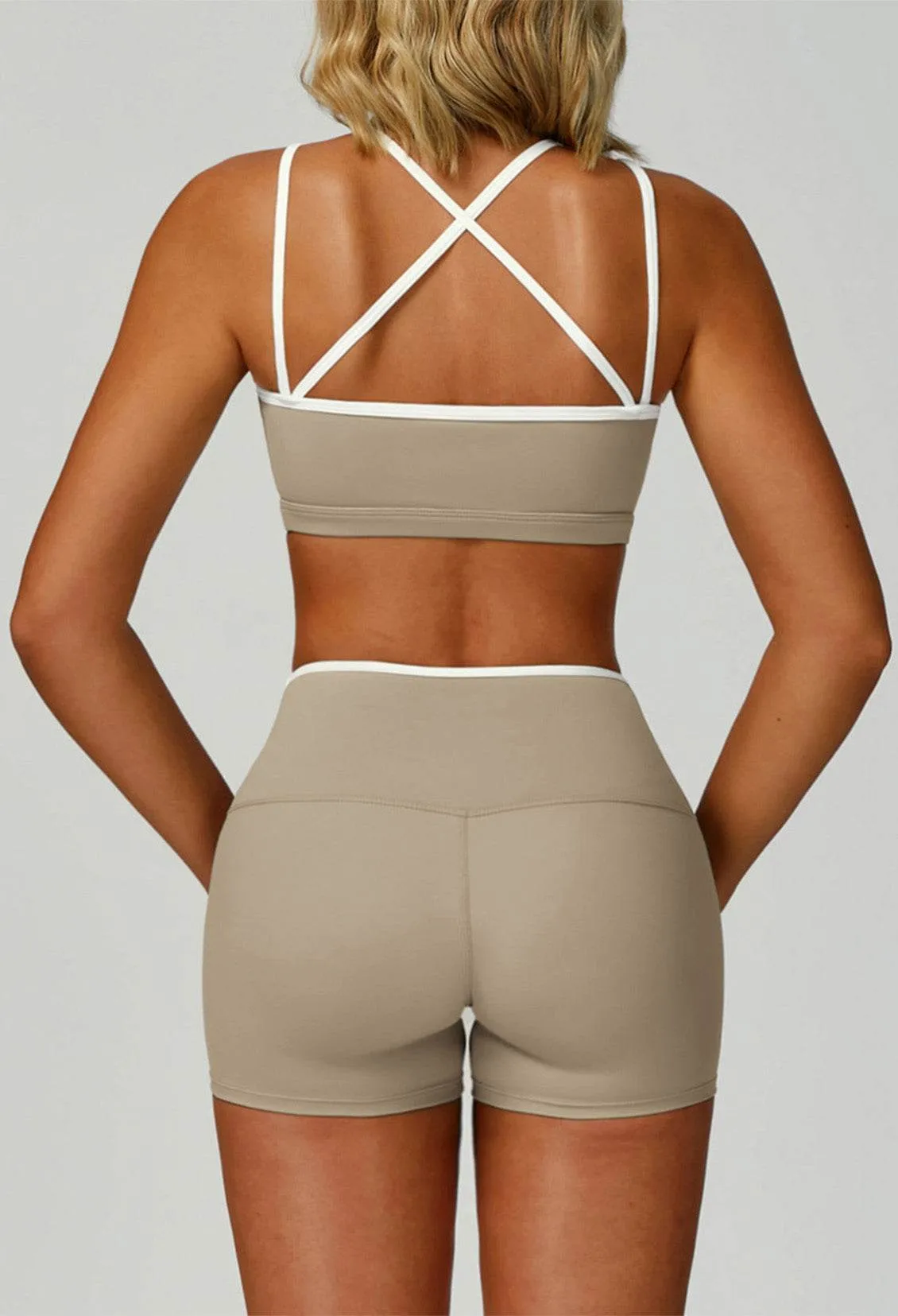 Double Shoulder Straps Sports Bras with Removable Chest Pad sold by CRAVE by Frederick Wilhelm product image thumbnail 2