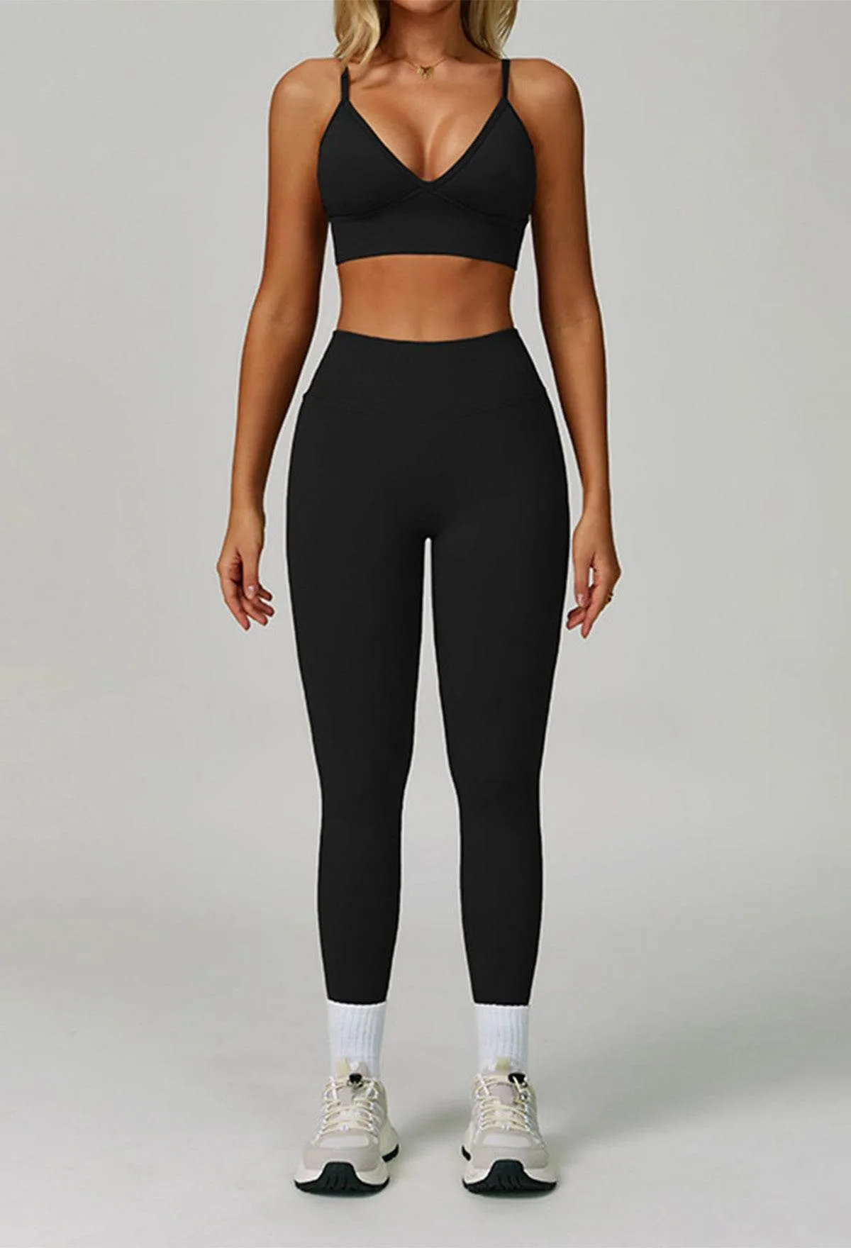 Activewear Set with V Neck Sports Bra and Legging sold by CRAVE by Frederick Wilhelm product image thumbnail 3