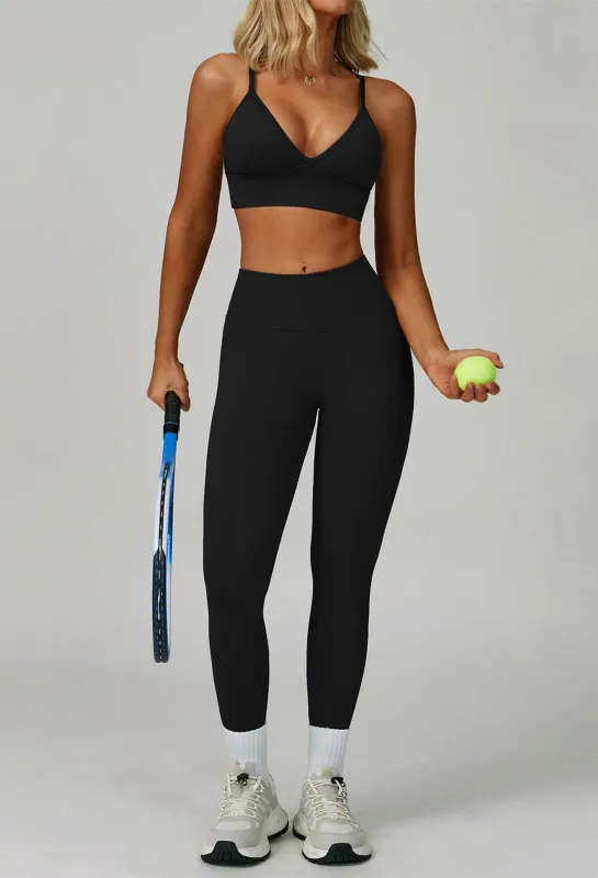 Activewear Set with V Neck Sports Bra and Legging sold by CRAVE by Frederick Wilhelm