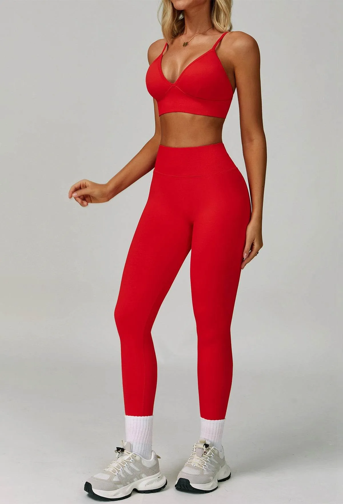 Activewear Set with V Neck Sports Bra and Legging sold by CRAVE by Frederick Wilhelm product image thumbnail 4