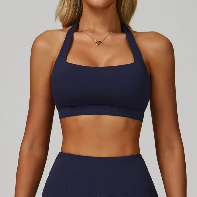 Halter Square Neck Sports Bra sold by CRAVE by Frederick Wilhelm