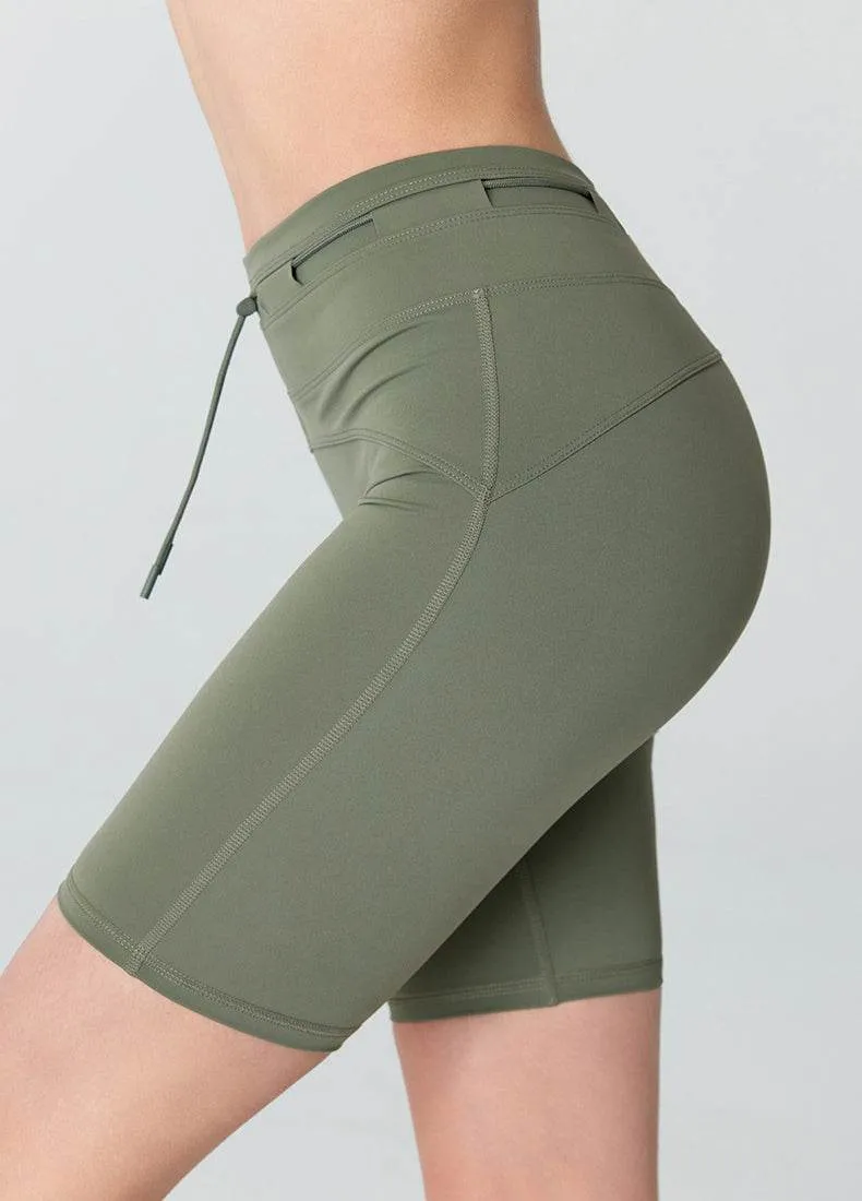 High Waisted Tummy Control Biker Shorts with Adjustable Waist sold by CRAVE by Frederick Wilhelm product image thumbnail 3