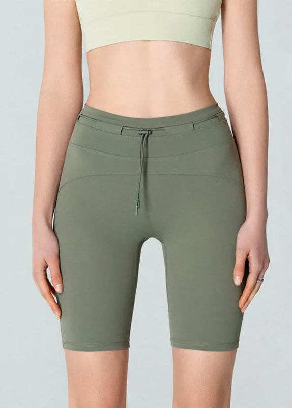 High Waisted Tummy Control Biker Shorts with Adjustable Waist sold by CRAVE by Frederick Wilhelm