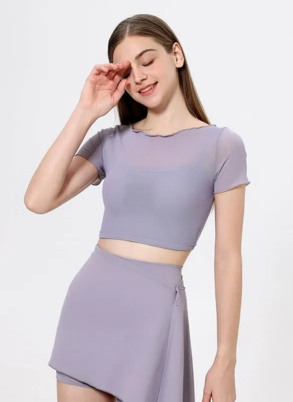 Mesh Sport Crop T-Shirts with Built-in Chest Pad sold by CRAVE by Frederick Wilhelm