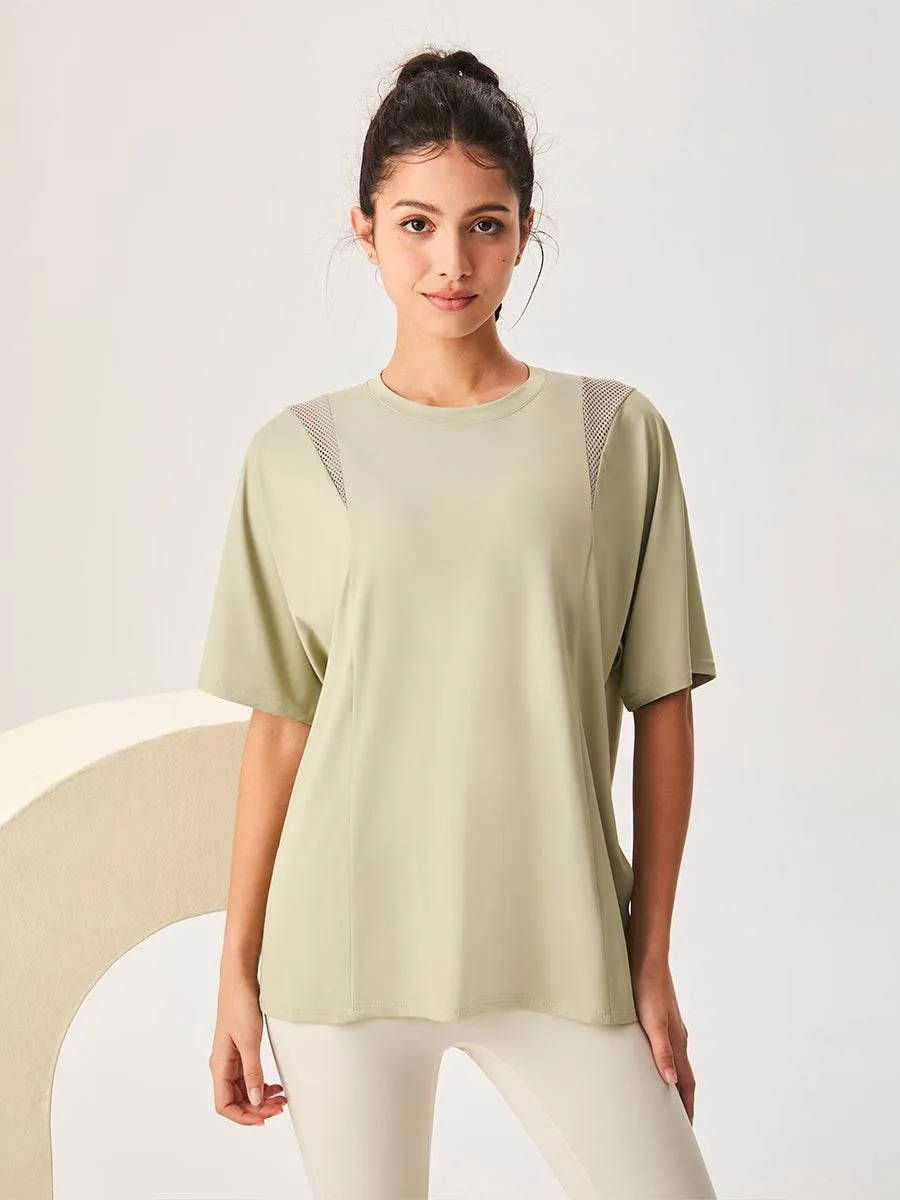 Mesh Short Sleeved Sports Loose T-Shirt sold by CRAVE by Frederick Wilhelm