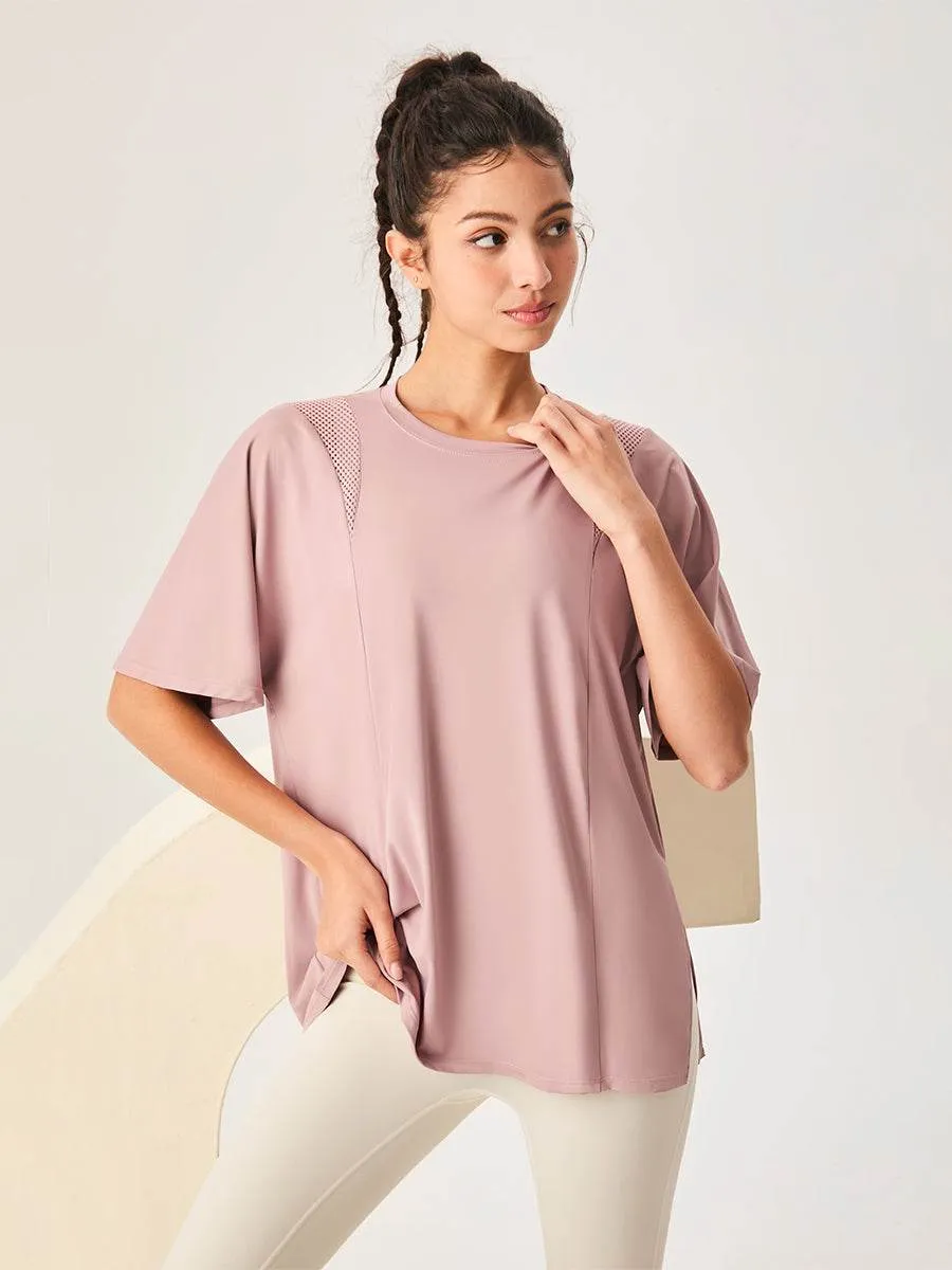 Mesh Short Sleeved Sports Loose T-Shirt sold by CRAVE by Frederick Wilhelm product image thumbnail 4