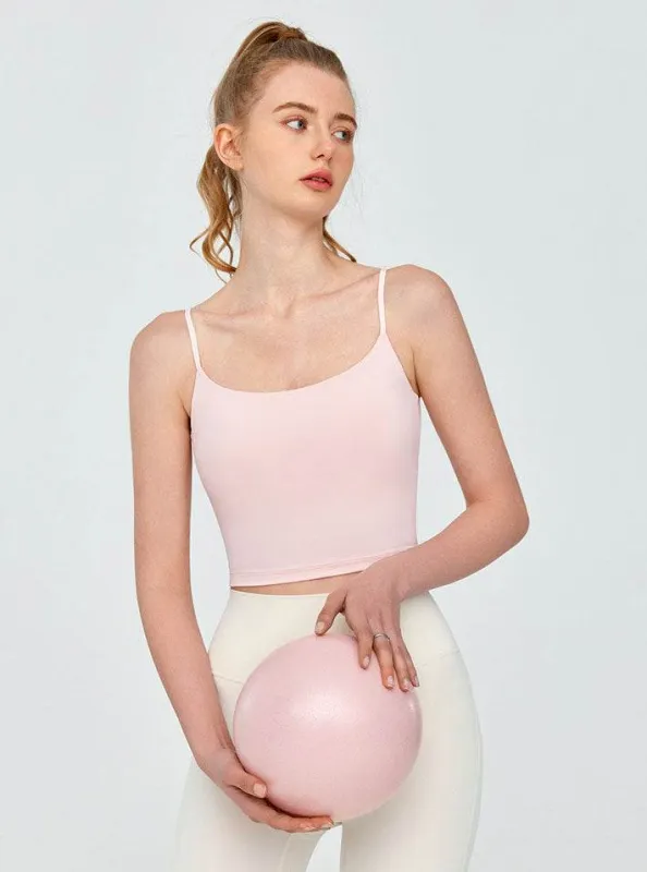 Twist Back Spaghetti Straps Sports Tank Top sold by CRAVE by Frederick Wilhelm