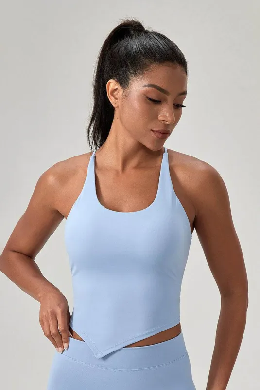 Asymmetrical Triangle Hem Sport Tank Top sold by CRAVE by Frederick Wilhelm