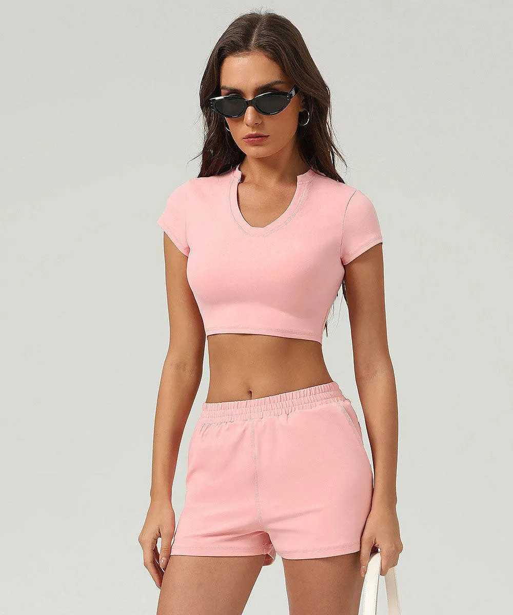 Sport T-Shirt Short Sleeve Crop Tops sold by CRAVE by Frederick Wilhelm product image thumbnail 3