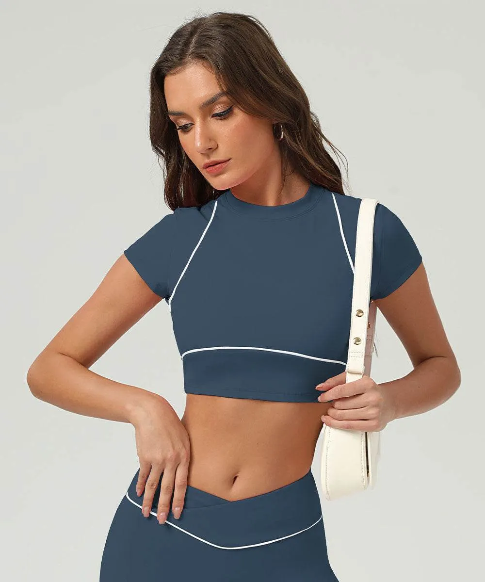 Sport Crop Tops Short Sleeve T-Shirts sold by CRAVE by Frederick Wilhelm product image thumbnail 3