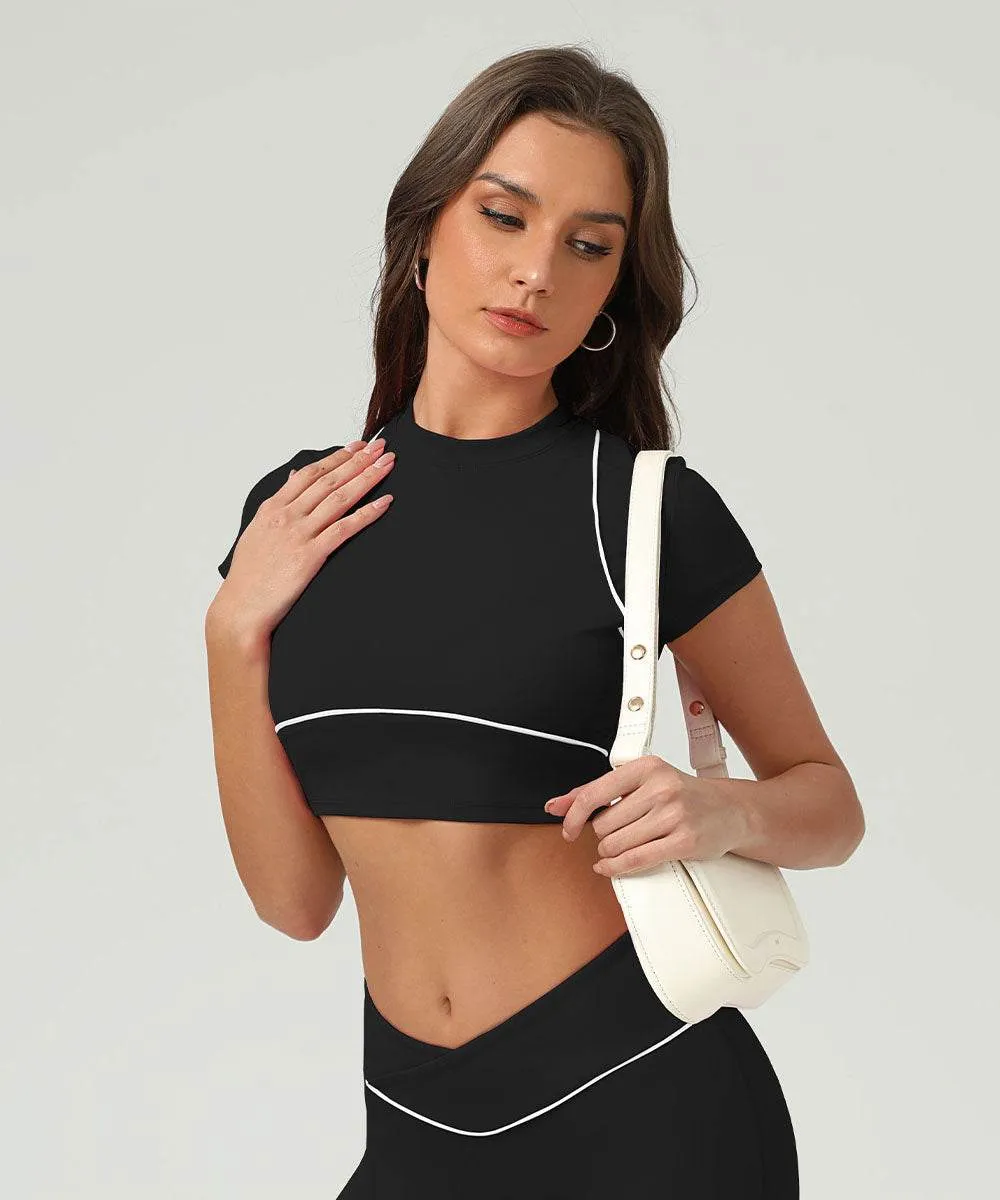 Sport Crop Tops Short Sleeve T-Shirts sold by CRAVE by Frederick Wilhelm product image thumbnail 2