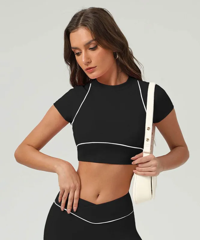 Sport Crop Tops Short Sleeve T-Shirts sold by CRAVE by Frederick Wilhelm