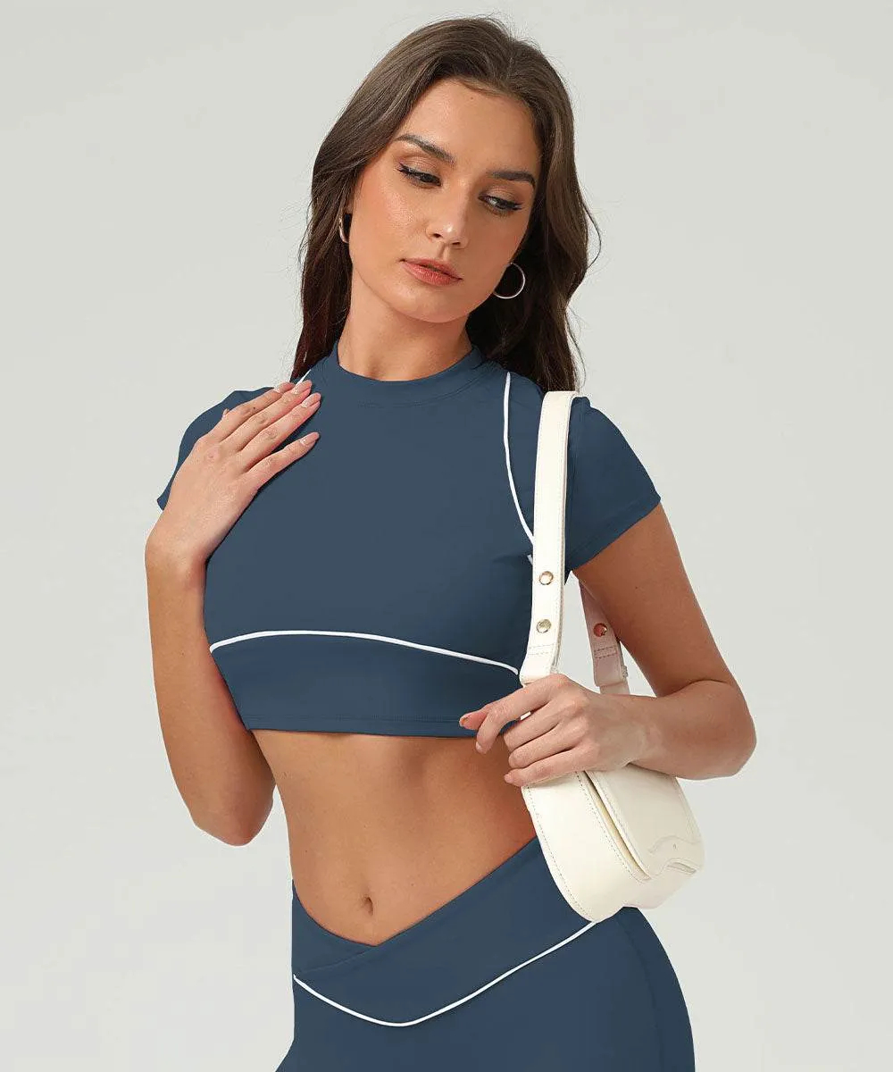 Sport Crop Tops Short Sleeve T-Shirts sold by CRAVE by Frederick Wilhelm product image thumbnail 4