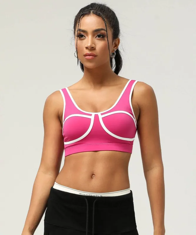 Color Block Athletic Bra Cami Crop Tank Top sold by CRAVE by Frederick Wilhelm