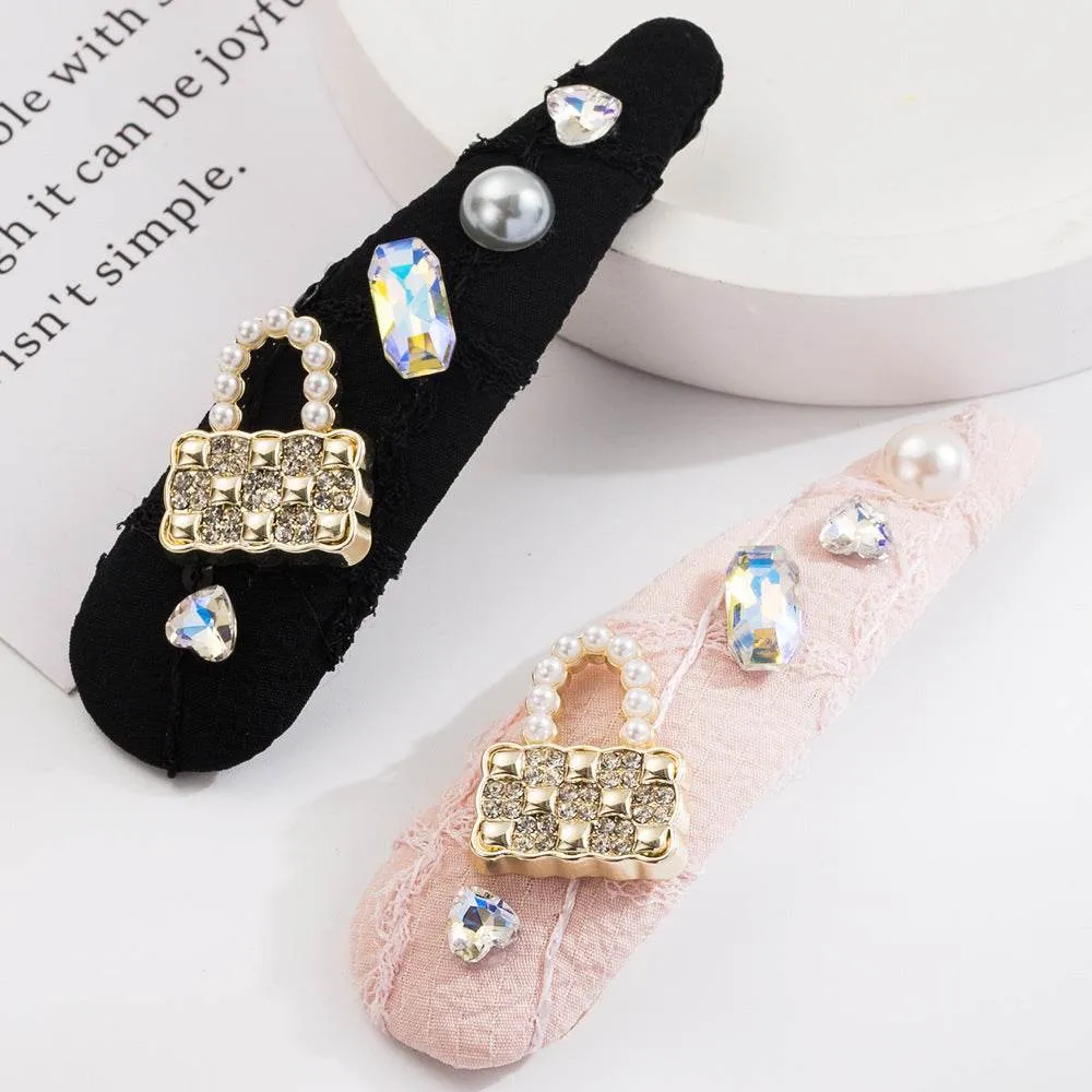 Rhinestone Snap Hair Clips Metal Hair Accessories sold by CRAVE by Frederick Wilhelm product image thumbnail 3
