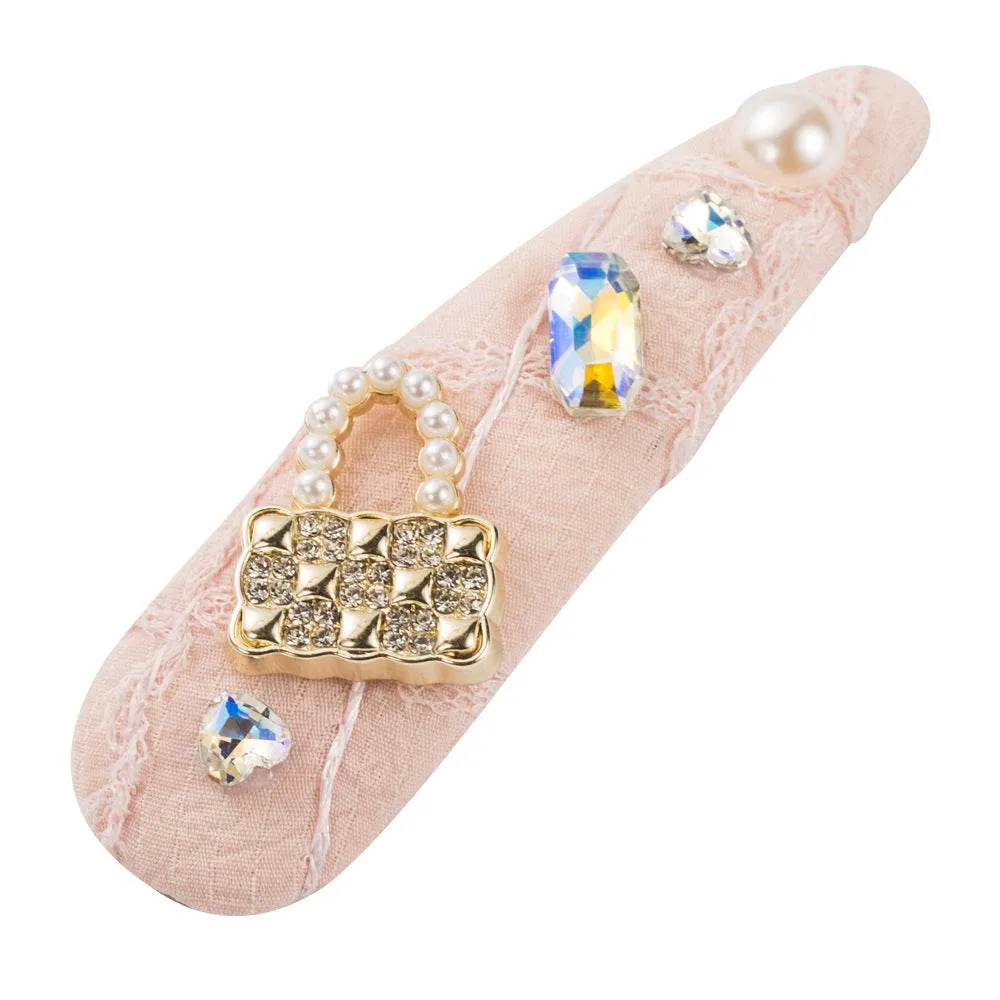 Rhinestone Snap Hair Clips Metal Hair Accessories sold by CRAVE by Frederick Wilhelm product image thumbnail 5