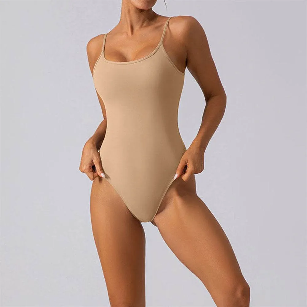 Square Neck Thong Cami One Piece Tank Top Bodysuits sold by CRAVE by Frederick Wilhelm product image thumbnail 5