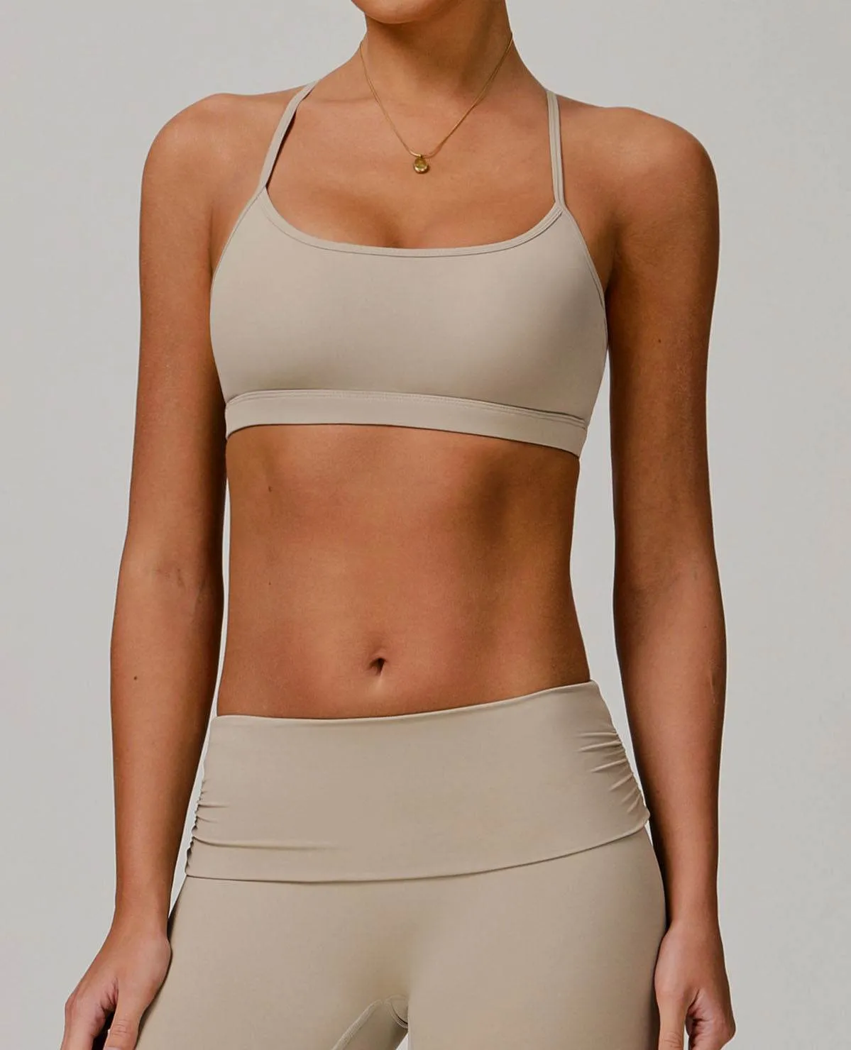 Strappy Criss-Cross Back Sports Bra with Removable Pads sold by CRAVE by Frederick Wilhelm product image thumbnail 5