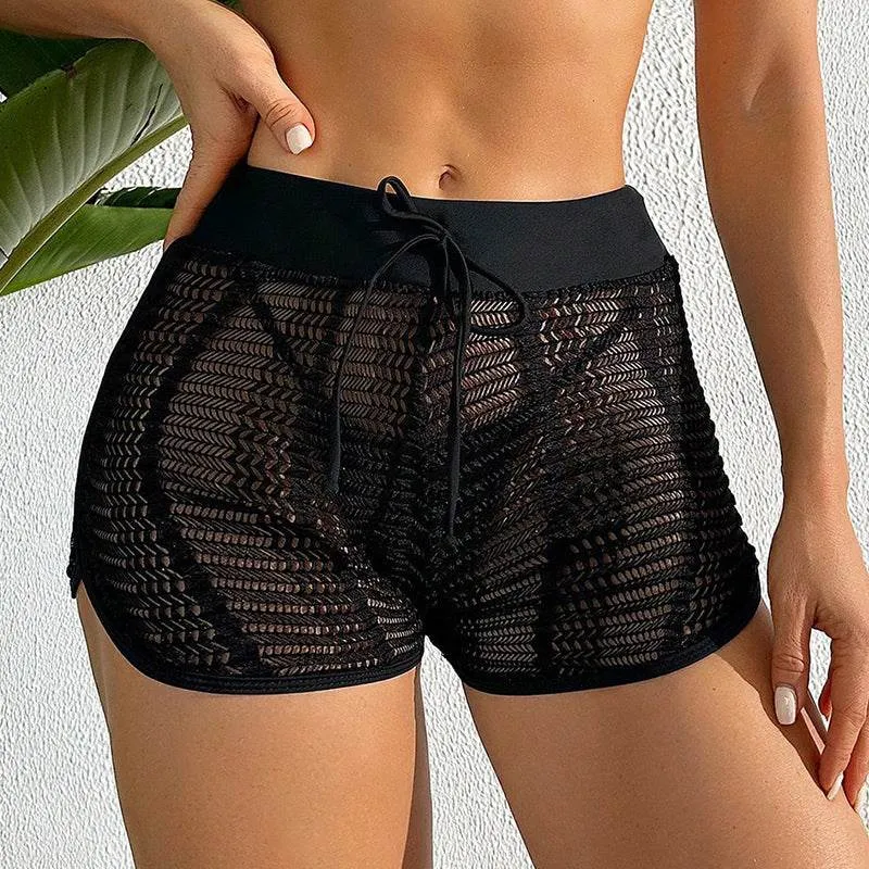Mesh Lace Hollow Board Shorts Swim Bottom sold by CRAVE by Frederick Wilhelm