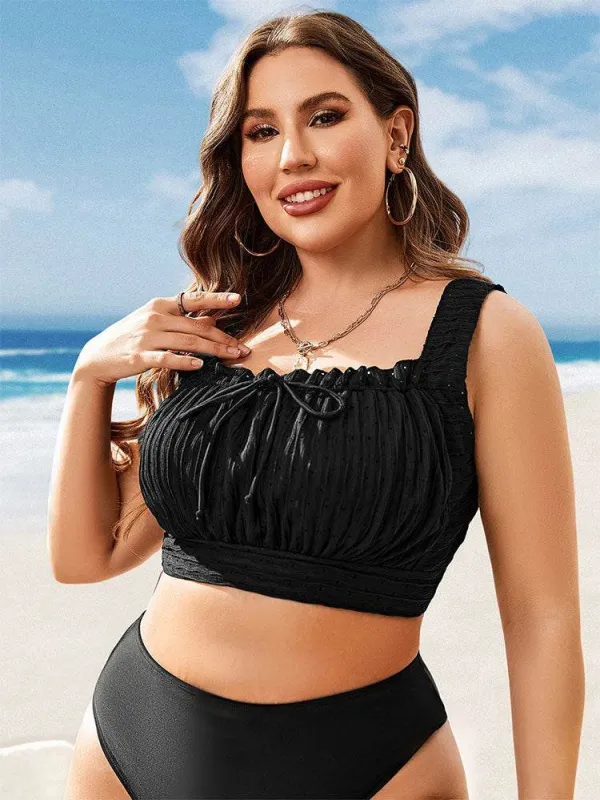 Plus Size U Neck Bikini Tops Swim Bra sold by CRAVE by Frederick Wilhelm