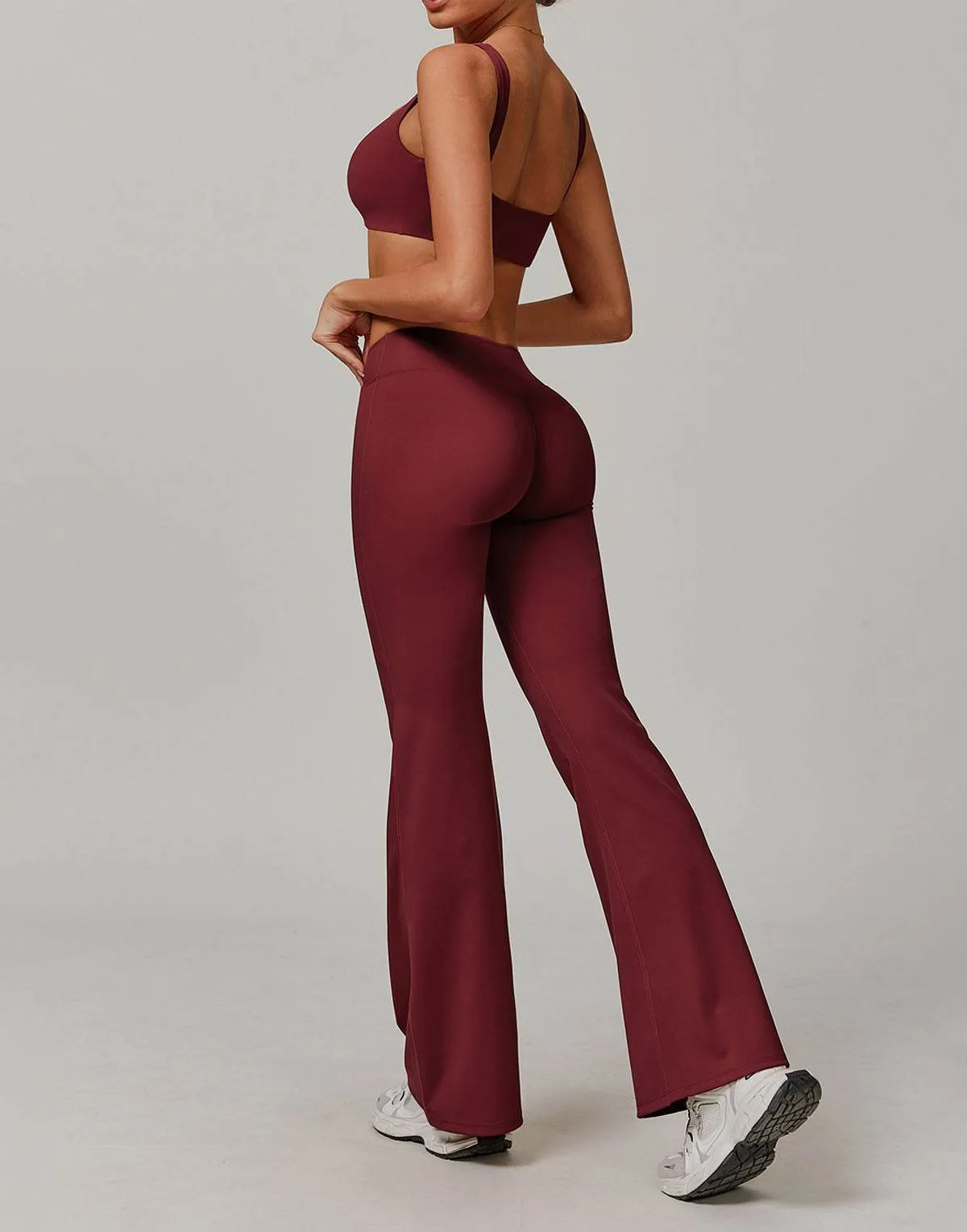 Activewear Sets with Square Neck Sports Bras and Flare Pants sold by CRAVE by Frederick Wilhelm product image thumbnail 2