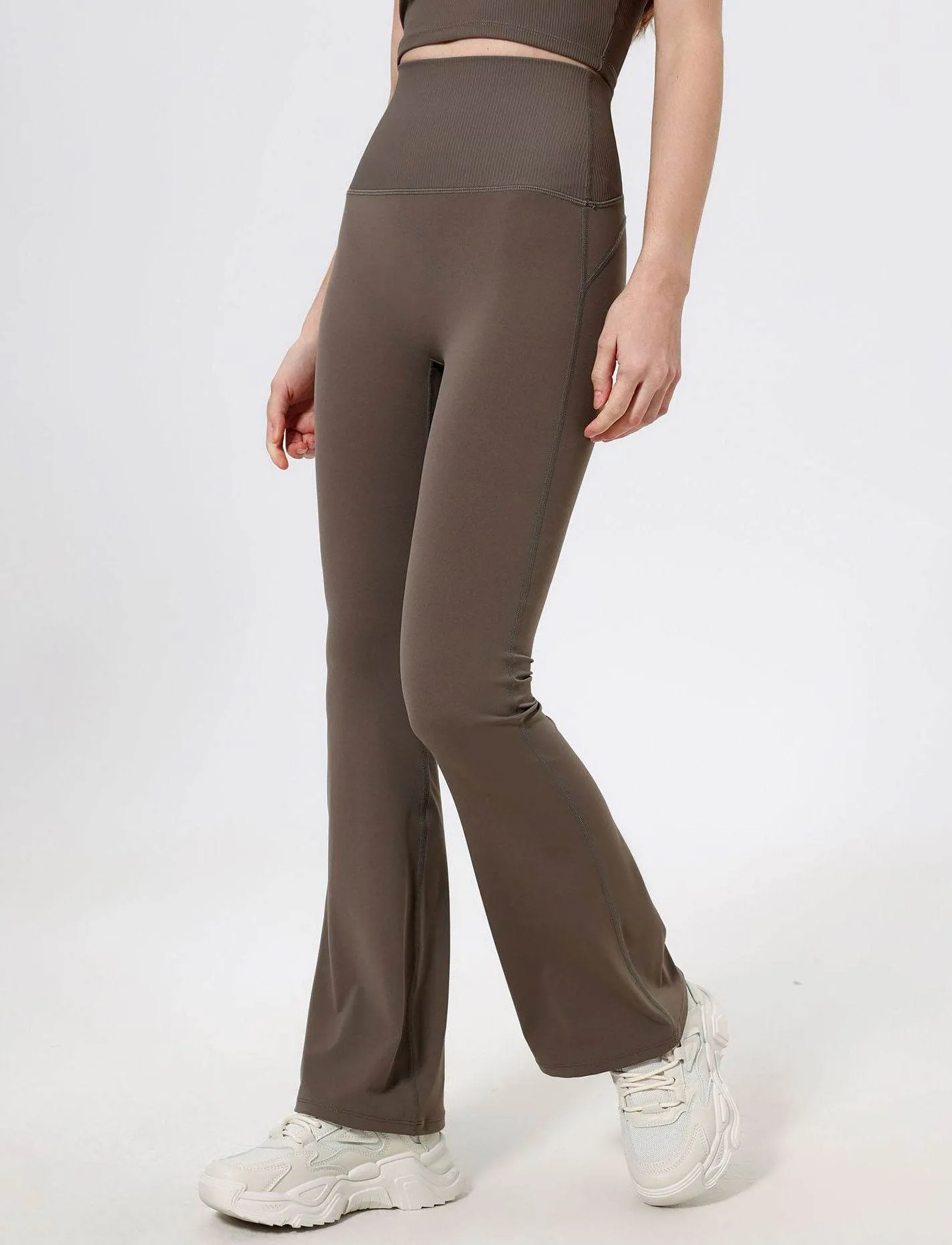 High Waist Bootcut Yoga Flare Pants sold by CRAVE by Frederick Wilhelm product image thumbnail 4