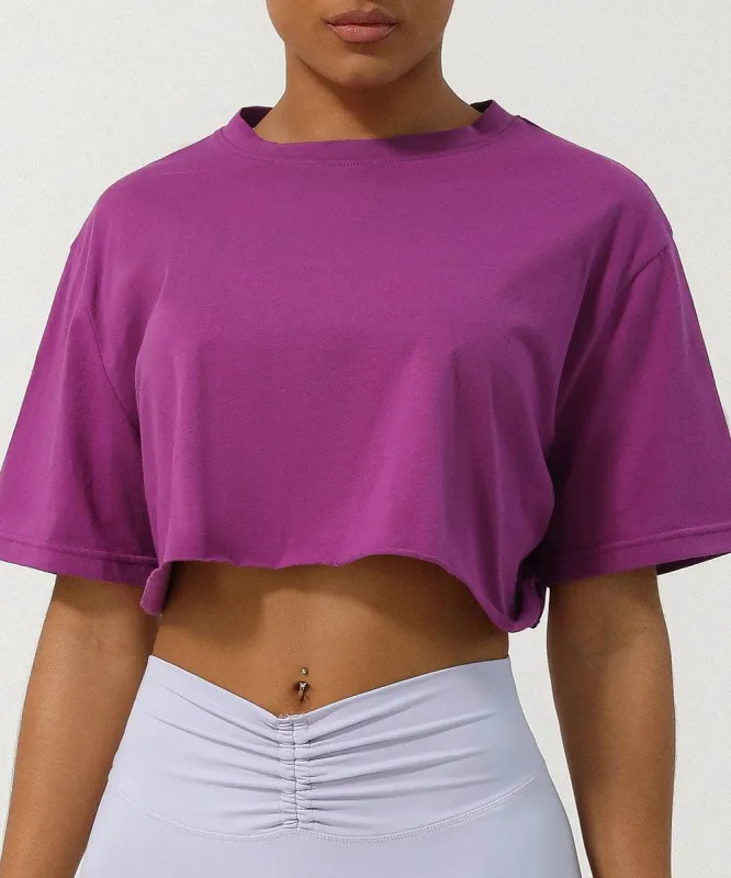 Workout Crop Tops Short Sleeve Yoga Shirts sold by CRAVE by Frederick Wilhelm