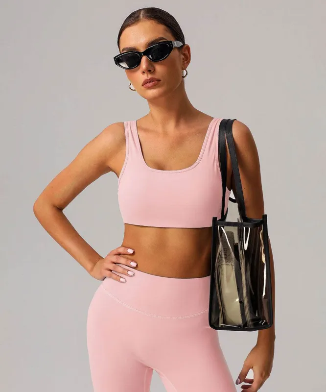 U Back Sports Bra with Built in Chest Pads sold by CRAVE by Frederick Wilhelm