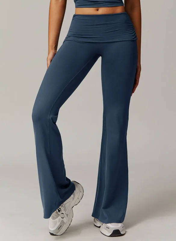 High Waisted Tummy Control Wide Leg Flare Fitness Pants sold by CRAVE by Frederick Wilhelm