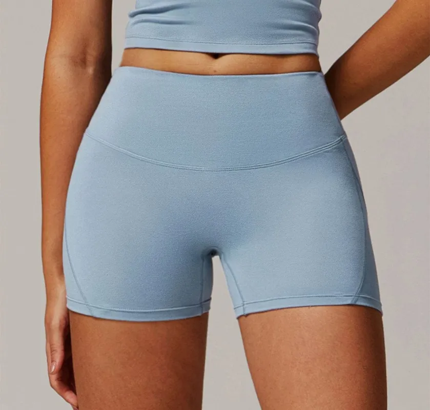 High Waisted Tummy Control Workout Biker Shorts sold by CRAVE by Frederick Wilhelm