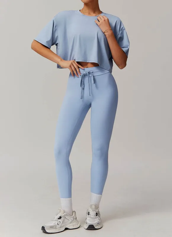 Sports Sets with Short Sleeve T-Shirts and Leggings sold by CRAVE by Frederick Wilhelm