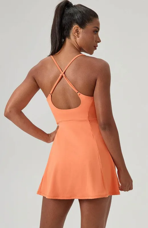 One Piece Tennis Dress with Chest Pad made by CRAVE by Frederick Wilhelm