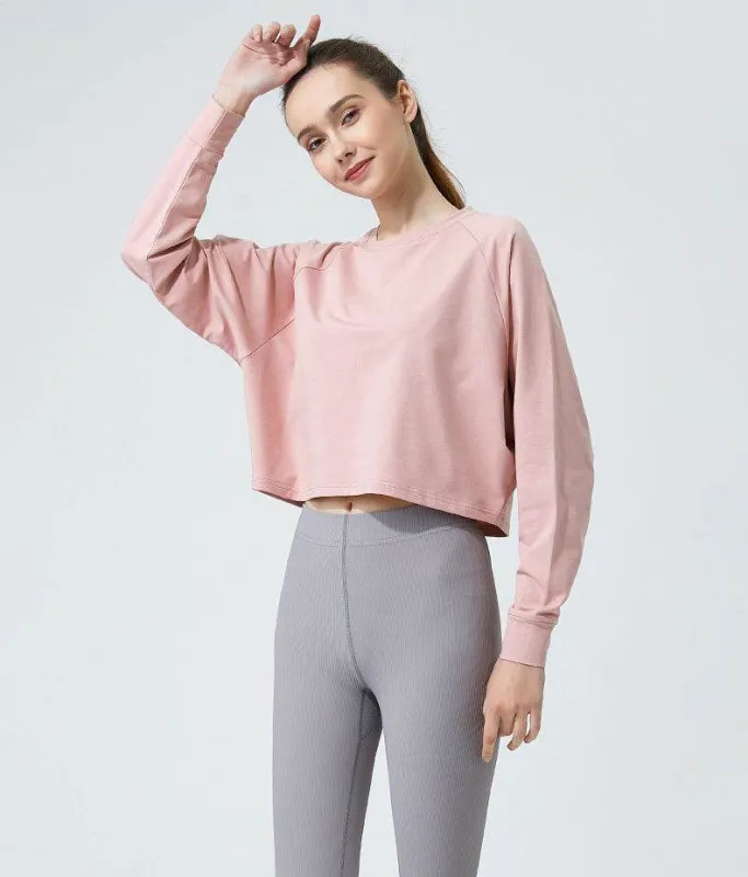 Long Sleeve Crop Yoga T-Shirt sold by CRAVE by Frederick Wilhelm