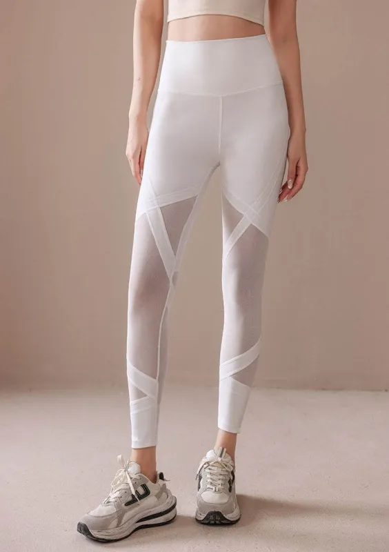 High Waist Mesh Yoga Leggings sold by CRAVE by Frederick Wilhelm