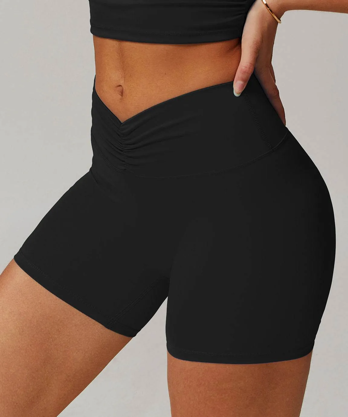 High Waist Workout Short sold by CRAVE by Frederick Wilhelm product image thumbnail 2