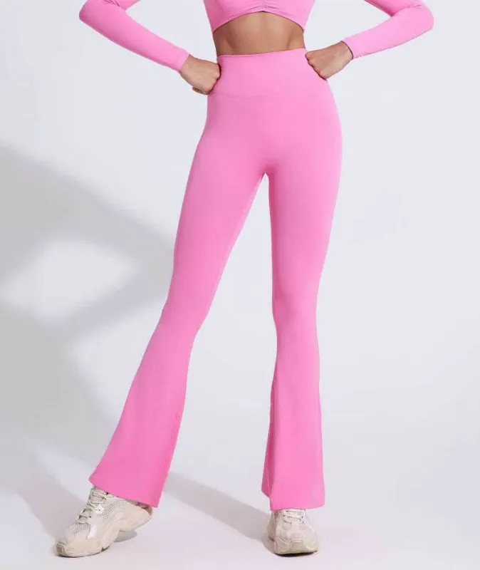 High Waist Yoga Flared Pant With Tooling Pocket sold by CRAVE by Frederick Wilhelm