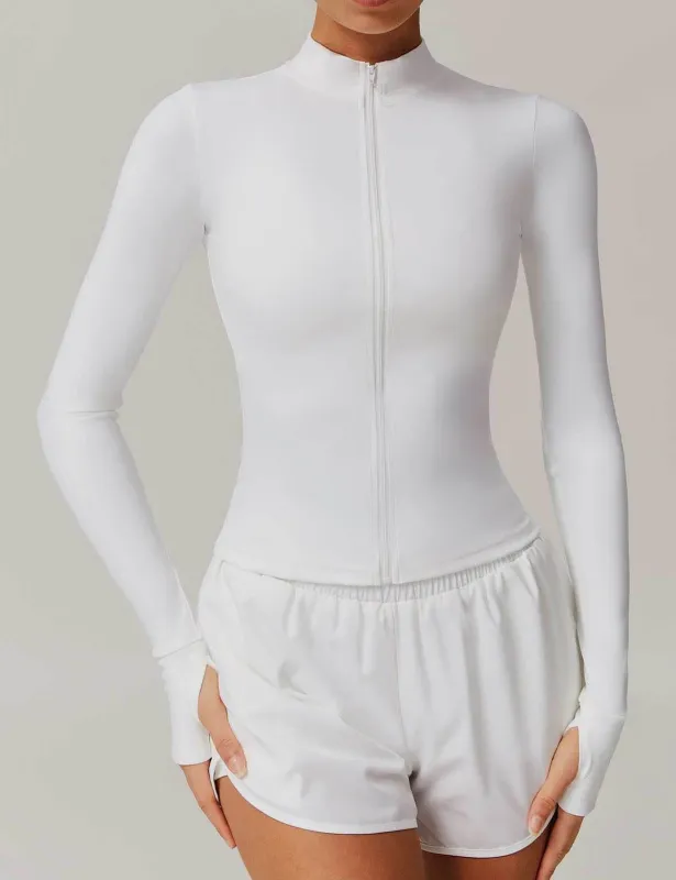 Long Sleeve Sports Jacket With Finger Sleeve sold by CRAVE by Frederick Wilhelm