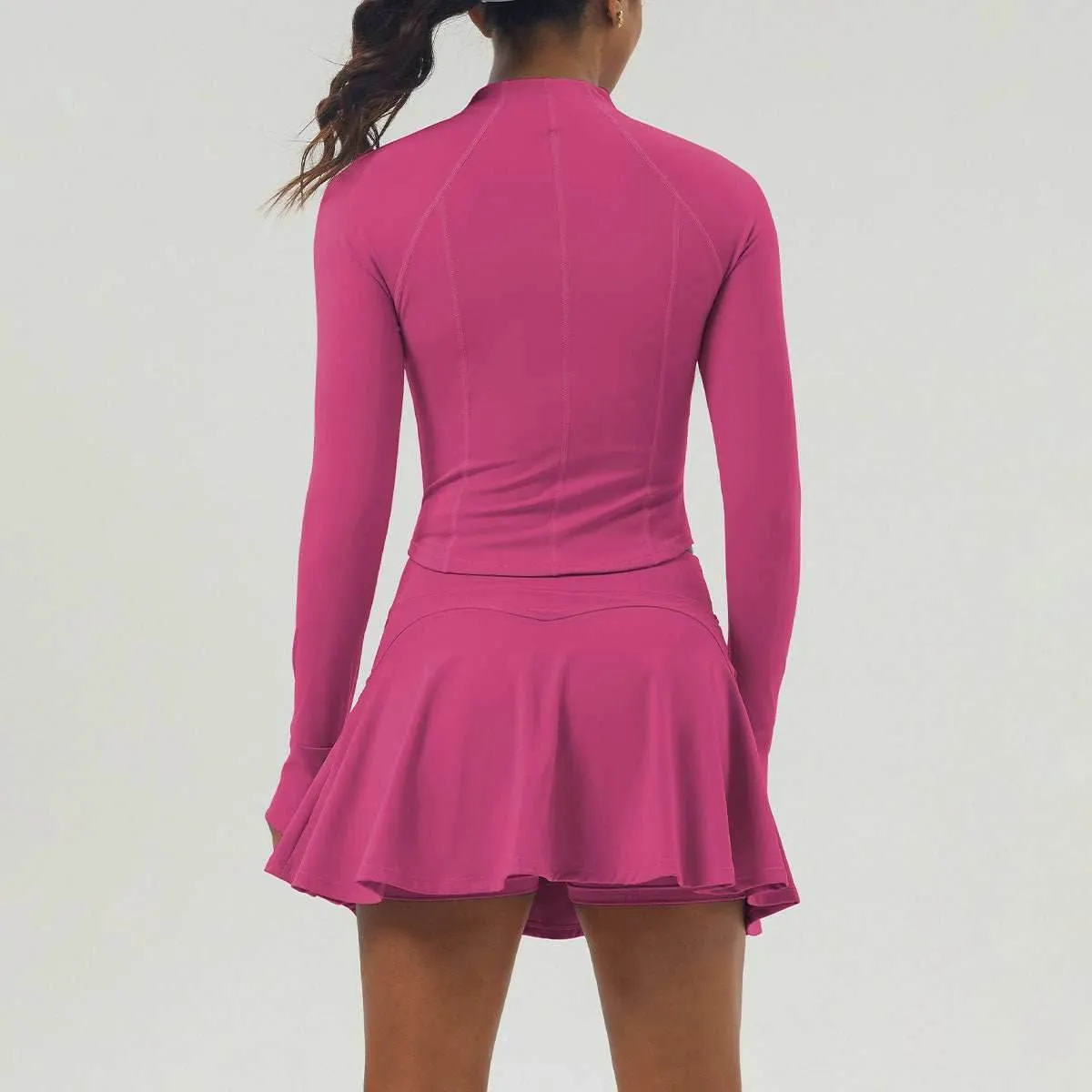 Sports Tennis Dress Set With Jacket and Skirt sold by CRAVE by Frederick Wilhelm product image thumbnail 2