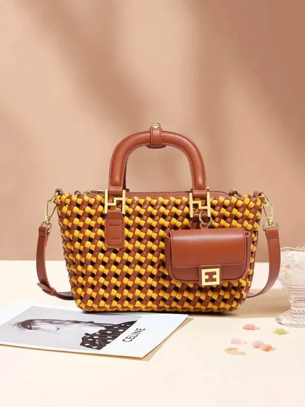 Versatile Large Capacity Handmade Woven Tote Bag sold by CRAVE by Frederick Wilhelm