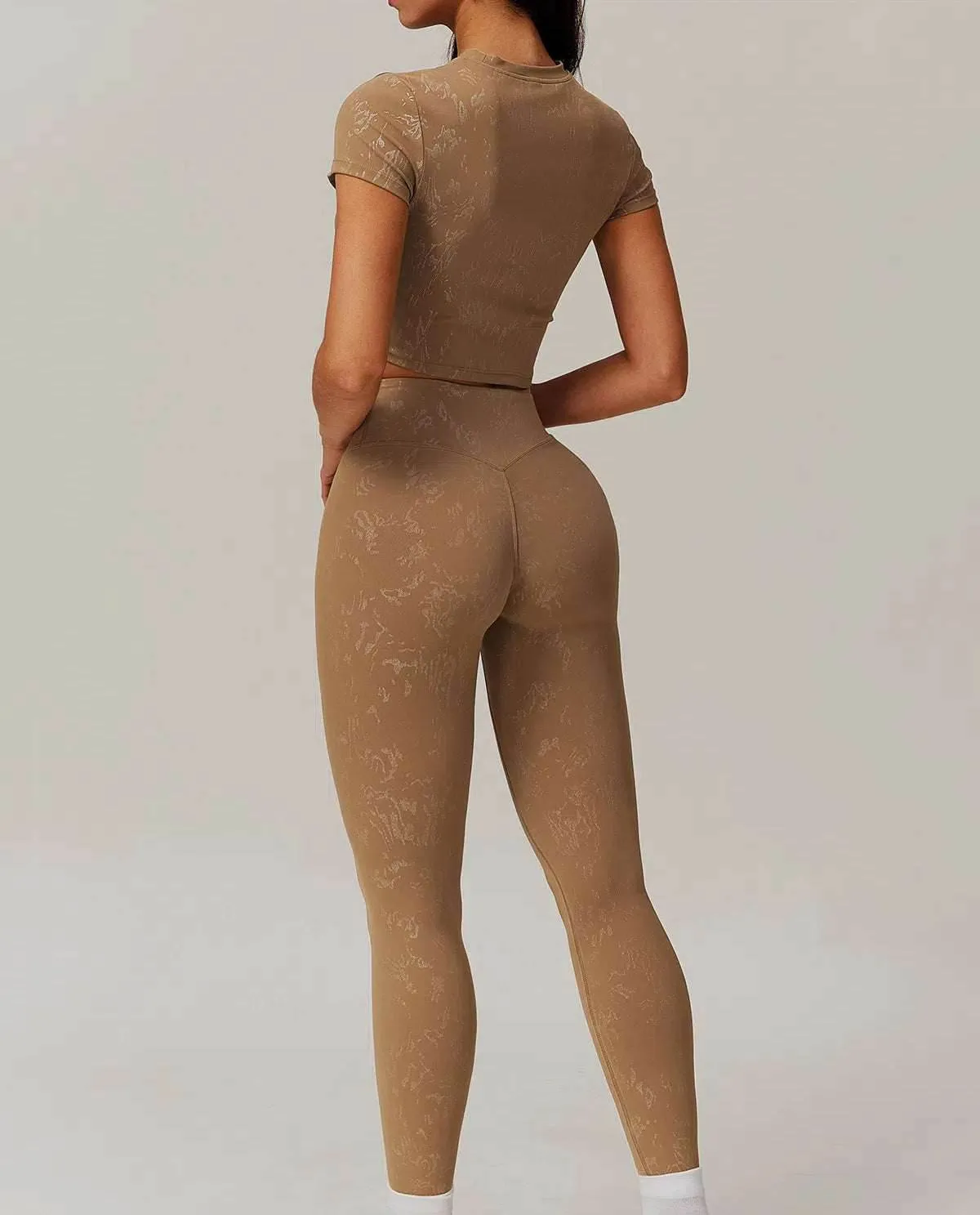 Sports Set with Short Sleeve T-Shirt and Leggings sold by CRAVE by Frederick Wilhelm product image thumbnail 2