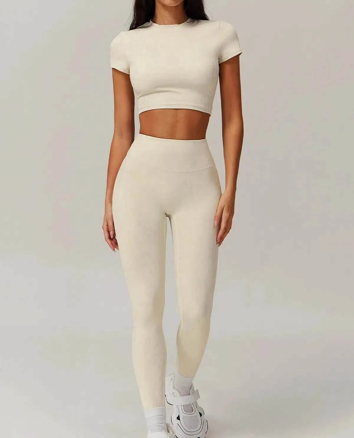 Sports Set with Short Sleeve T-Shirt and Leggings sold by CRAVE by Frederick Wilhelm product image thumbnail 4