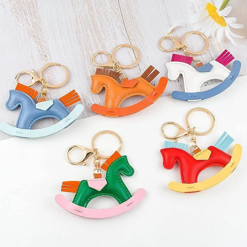 PU Leather Rocking Horse Bag Keychain Accessory sold by CRAVE by Frederick Wilhelm