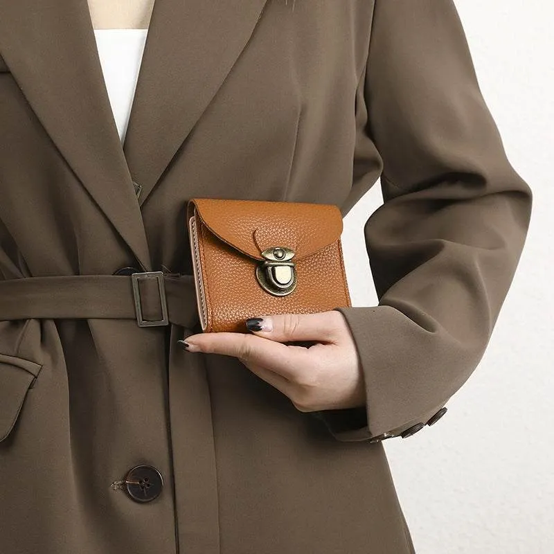 Short Leather Credit Card Coin Purse Bag sold by CRAVE by Frederick Wilhelm