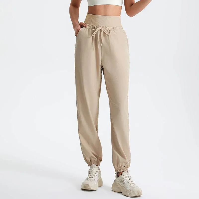 Casual High Waist Sweatpants with Drawstring sold by CRAVE by Frederick Wilhelm