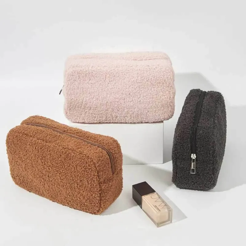 Solid Plush Makeup Bag sold by CRAVE by Frederick Wilhelm