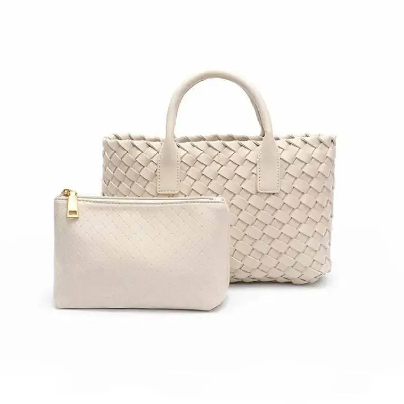 Trendy Woven Handbags With Pouch sold by CRAVE by Frederick Wilhelm