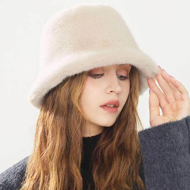 Fluffy Faux Fur Bucket Hats sold by CRAVE by Frederick Wilhelm product image thumbnail 3