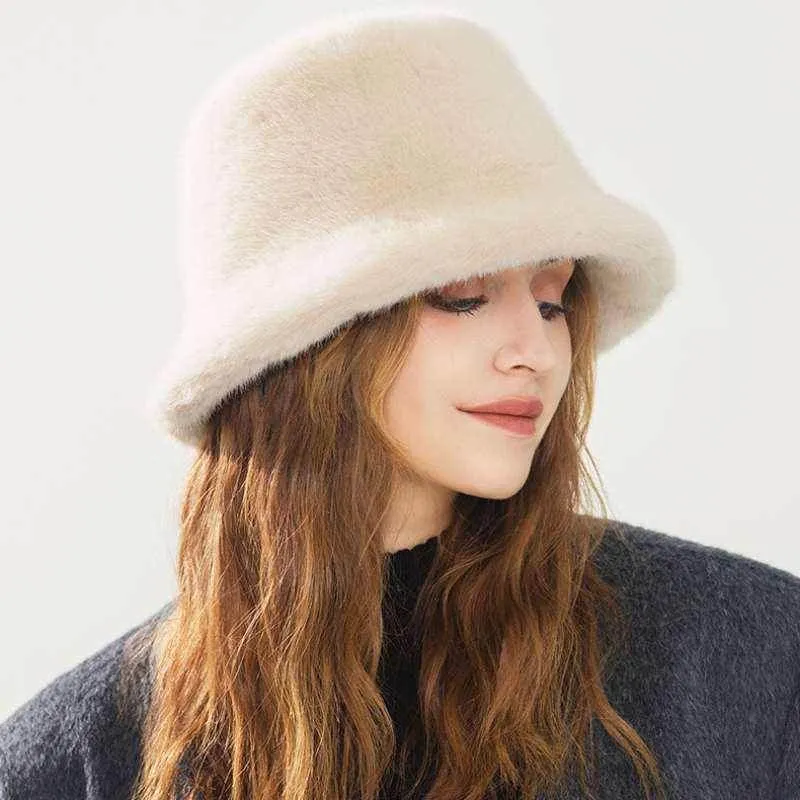 Fluffy Faux Fur Bucket Hats sold by CRAVE by Frederick Wilhelm product image thumbnail 4